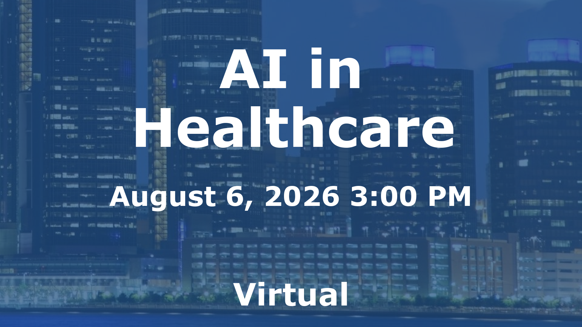 AI in Healthcare event image